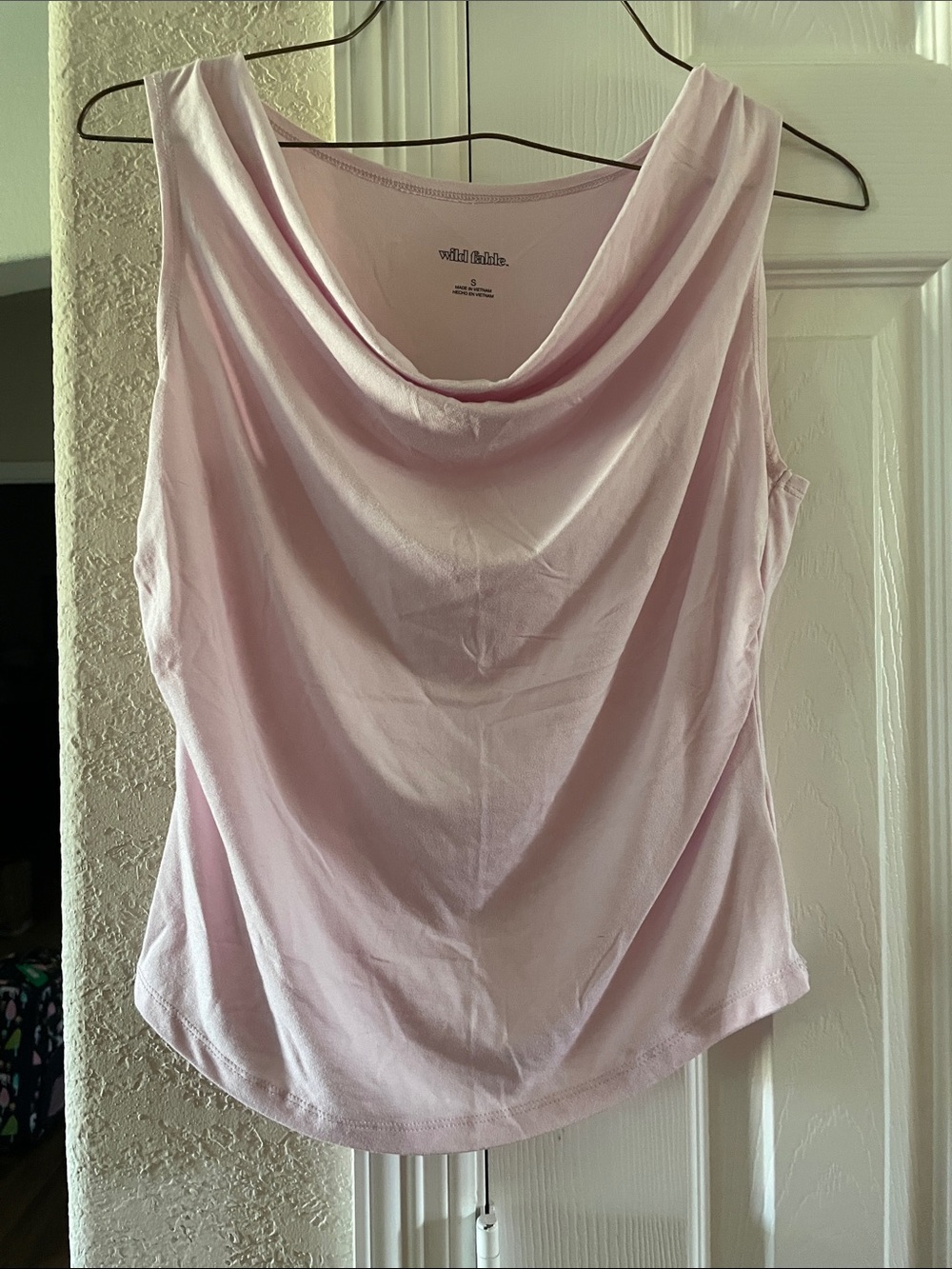 Wild Fable Soft Pink Cowl Neck Tank Top S